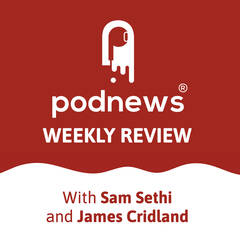 Podnews Weekly Review artwork showing the Podnews logo