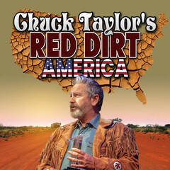 Chuck Taylor's Red Dirt America logo with Chuck wearing a jacket